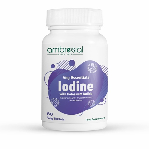 [BRSRMELQPNYWEH32] Ambrosial Iodine 5000mcg Tablets (Pack of 1-60 Tablets)