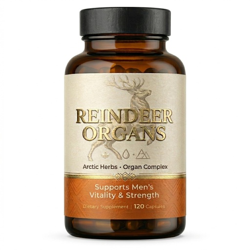 [BRSRGBIPPN4BQH33] Reindeer Organ Supplement for Men, Arctic Herb & Reindeer Organ Blend, Daily Support for Energy, Stamina & Overall Wellness 120 Capsules