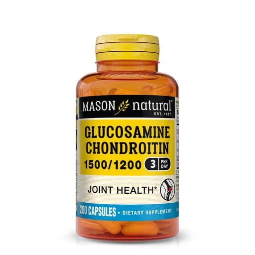 [BRSWI23RAYAGI2DM] MASON NATURAL Glucosamine/Chondroitin Maximum Strength 280 Capsules