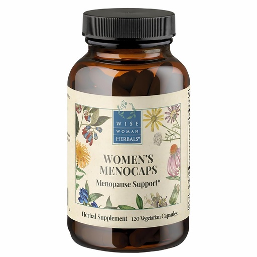[BRSWIZ34O5YB6CLA] Wise Woman Herbals Women's Menocaps, Non-GMO Herbal Blend for Menopause Support, Hot Flashes, Night Sweats, Mood Support, Emotional Balance, Hormonal Support, 120 Veg Caps