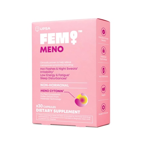 [BRSRGFAOCQNAKHTD] FEM Meno Menopause Supplements for Women - Non-Hormonal Menopause Relief for Hot Flashes & Night Sweats - Hormone Balance Support for Sleep, Mood & Energy - 30 Capsules