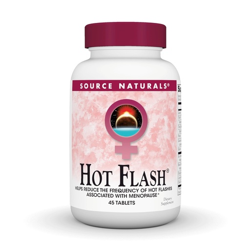 [BRSWIY35BN5GY334] Source Naturals Hot Flash - Helps Reduce the Frequency of Hot Flashes Associated with Menopause, Non-GMO Soy - 45 Tablets
