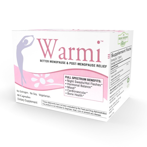 [BRSRA2QKOAHBAADK] Lane Innovative - Warmi Menopause Support for Women, Natural Relief for Menopause & Beyond with Organic Maca Root, No Soy, No Estrogen (90 Servings)