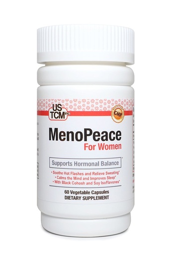[BRSWGFQYAEAQAHTD] MenoPeace for Women Extra Strength - Supports Hormonal Balance - Herbal Extracts with Black Cohosh and Soy Isolavones - 500mg Per Capsule - 60 Vegetable Capsules - No Inactives