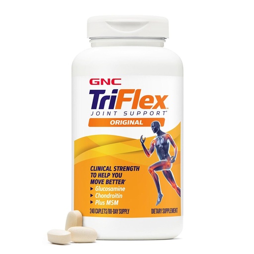 [BRSREFAHAQFR6E3G] GNC TriFlex, Joint, Bone & Cartilage Health Supplement, Clinical Strength Glucosamine & Chondroitin, MSM, Supports Mobility, Flexibility & Comfort, 240 Caplets