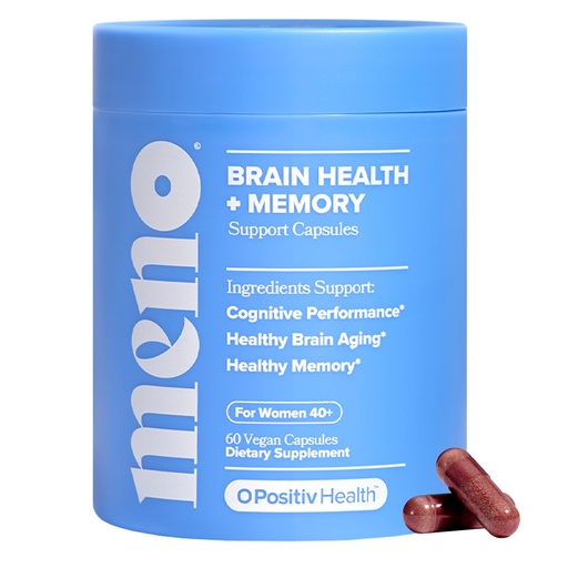 [BRSRGZT4C4DWYH3O] MENO Brain Health + Memory Support Capsules – Daily Support for Cognitive Performance, Concentration & Healthy Brain Aging – with Phosphatidylserine, Creatine, Sage Leaf & Huperzine A – 30 Servings