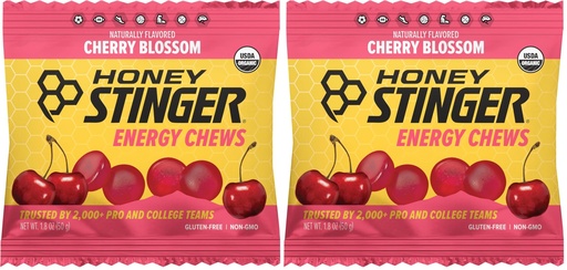 [BRSRAHAFC4MBQFLH] Honey Stinger Energy Chews, Cherry Blossom, 1.8 Ounce (Pack of 2)