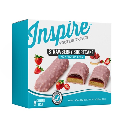 [BRSREHQPAUMRQCI7] Inspire High Protein Bars - Strawberry Shortcake (1-Pack)