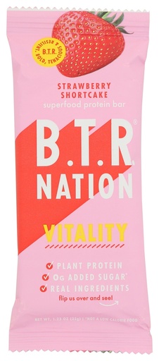 [BRSRA2YCCANBA3LO] BTR Nation Strawberry Shortcake Protein Bar, 1.23 OZ