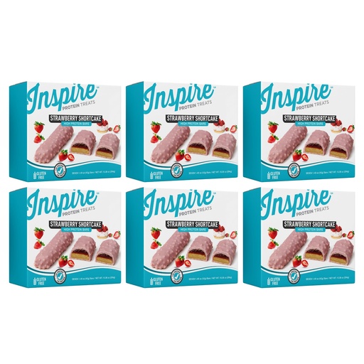 [BRSREHQOPJ5AGCLL] Inspire High Protein Bars - Strawberry Shortcake (6-Pack)