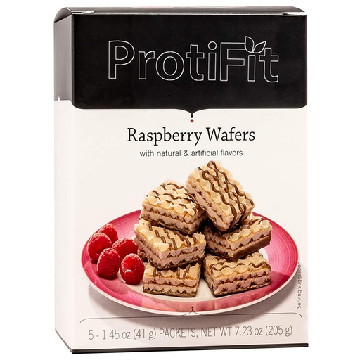 [BRSW2HD5CJ5RS3D7] PROTIFIT - High Protein Wafer Bar, 15g Protein, Low Calorie, Low Carb, Low Fat, Trans Fat Free, Cholesterol Free, Ideal Protein Compatible, 5 Servings Per Box (Raspberry)