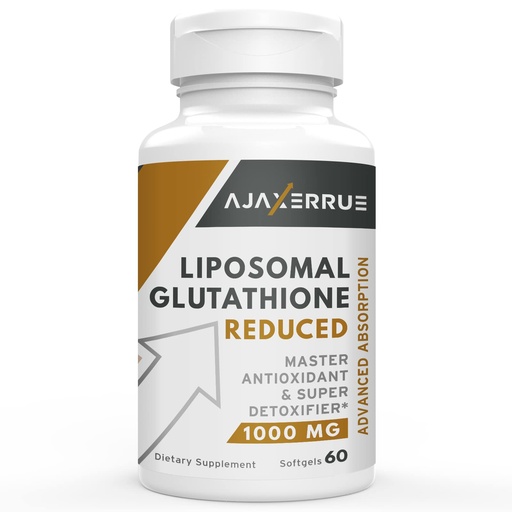 [BRSRGC35AEAQ2EY2] Liposomal Glutathione 1400 mg – 1000mg Reduced GSH + Vitamin C + Hyaluronic Acid – High Absorption Antioxidant Softgels for Skin, Liver & Cellular Support – Non-GMO, 60 Softgels