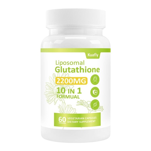 [BRSRGBABBF6GKELX] Liposomal Glutathione 2200 MG per Serving, 10-in-1 Comprehensive Formula with Vitamin C, Alpha-Lipoic Acid, Resveratrol, Milk Thistle, Non-GMO Nutritional Supplement 60 Capsules