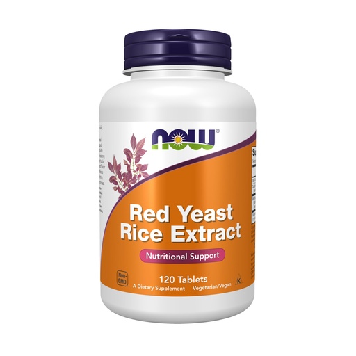 [BRSWIY32BQNAKG32] NOW Supplements, Red Yeast Rice (Monascus purpureus) 1,200 mg, Nutritional Support, 120 Tablets