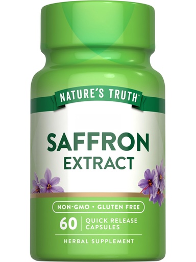 [BRSROCYEOINBQD34] Nature's Truth Saffron Extract Supplement | Concentrated Capsules | Non-GMO & Gluten Free