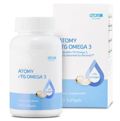 [BRSRAEABOV7QM2TO] A.T.O.M.Y. rTG Omega 3, 510mg x 180 Capsules