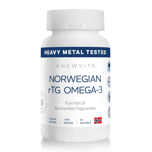 [BRSRGHYTOEMQAYAU] Norwegian rTG Omega 3 Fish Oil for Brain & Heart Boost, Triglyceride Fish Oil Omega 3 Supplements, 300 DHA 600 EPA Omega 3 Softgels Essential Fatty Acids for Eyes, Skin & Joints, 1200mg, 30 Servings