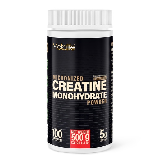 [BRSREZQ6DJ5QIG3L] 100% Pure Creatine Monohydrate Powder 100 Servings, Canada-Made, Micronized Powder, Muscle Growth, Unflavored, Ideal for Athletes & Fitness Enthusiasts, Third Party lab Tested, Vegan, 500 g