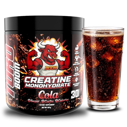[BRSRGHAKCF5WME34] Creatine for Strength & Muscle Energy Production 5g per Serving, Micronized Creatine Powder, Pre-Workout, Muscle Health, Style Supplement for Gym Beginners, 30 Servings, Made in USA. (Cola)
