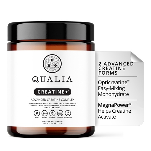 [BRSREADRBEHAYFDA] Qualia Creatine | Advanced Creatine Complex | 2 Sources + Magnesium | Optimized Absorption | Muscle Performance, Brain Function, & Healthy Aging (30 Servings)