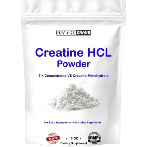[BRSRE237OAGWA2DL] Creatine HCL Powder (16 oz), 1 Ingredient, Energy Production, Athletic Performance, 604 Servings No Bloating, Fast Absorption, High Solubility, Enhanced Strength & Endurance (16 oz)