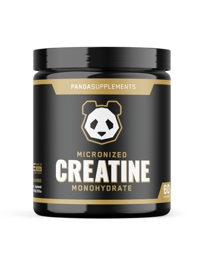 [BRSRGFAYOB5BAELD] Underground Bio Labs: Panda Supps Micronized Creatine 5000mg | Pre and Post Workout Recovery Drink | Enhanced Muscle Mass, Athletic Performance, and Muscle Recovery - Unflavored (60 Servings)