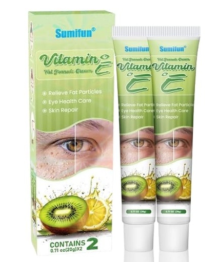 [BRSRE2YPOQOWYAYU] 2 - pack Vitamin E Fat Granule Cream with AHA for Skin Care, Fruit - based Moisturizing, Effectively Improve Eye - area Fat Granules and Nourish Skin