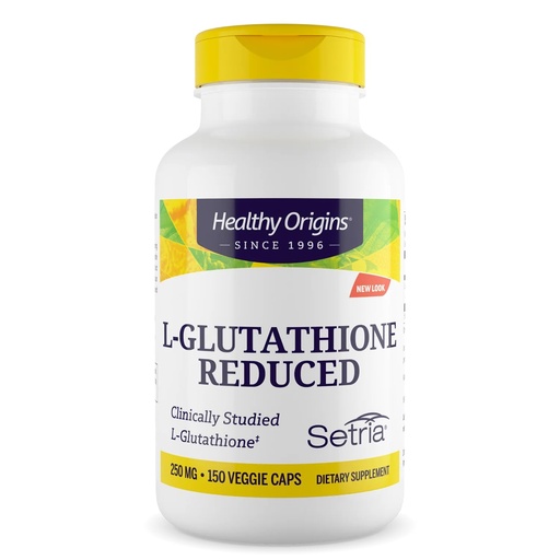 [BRSWIZQAAV6GI33O] Healthy Origins Setria L-Glutathione 250 mg, 150 Veggie Capsules - Reduced Form Master Antioxidant Supplement - Supports Liver Health, Detoxification, Immune Function & Healthy Skin - 5 Month Supply