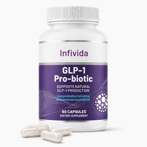 [BRSREBQ7OUFBUFA3] GLP-1 Supplement for Weight Loss & Appetite Suppressant for Women and Men with Akkermansia, Inulin, Probiotics & Prebiotics - Supports Digestion, Hunger, Cravings, Gut Health (60 Capsules)