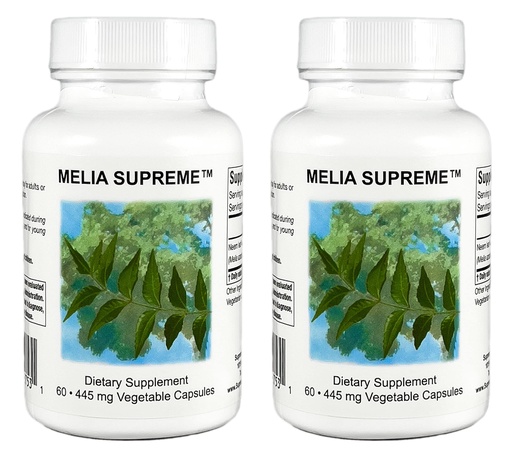 [BRSWGYAEO4IQMHL6] Supreme Nutrition Melia Supreme, 60 Pure Powdered Neem Leaf Vegetarian Capsules (Pack of 2)