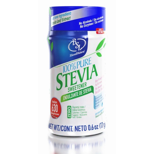 [BRSWYFA5BEFA2FD4] Stevia Powder 100% Pure, No Artificial Sweetener, Stevia Green Leaf Extract | Zero Calorie & Keto Friendly (0.6 Ounces)