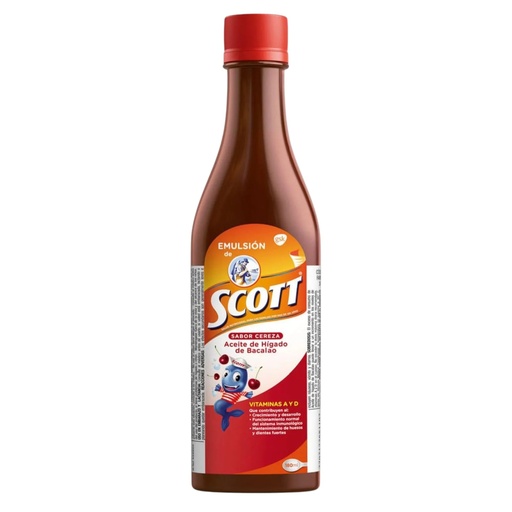 [BRSREHTQBYAWEELV] Scott Emulsion – Cherry Flavor – 180ml Bottle