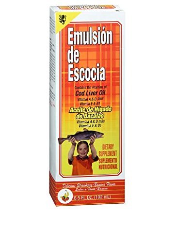 [BRSWGZIOC4IBGGY3] Emulsion De Escocia Cod Liver Oil with Vitamin E and B1 Cherry 6.5 oz (Pack of 2)