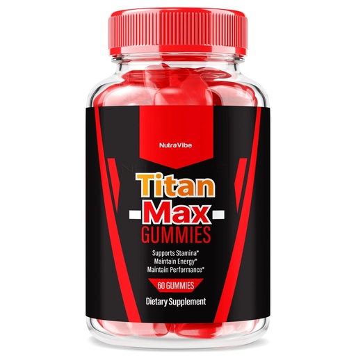 [BRSREAT5CANREAIZ] Titan Max– Premium Titan Max Testo Support Formula with Natural Ingredients to Support Energy, Stamina, Drive & Performance | Great-Tasting TitanMax Gummys, 30 Day Supply (60 Gummies)
