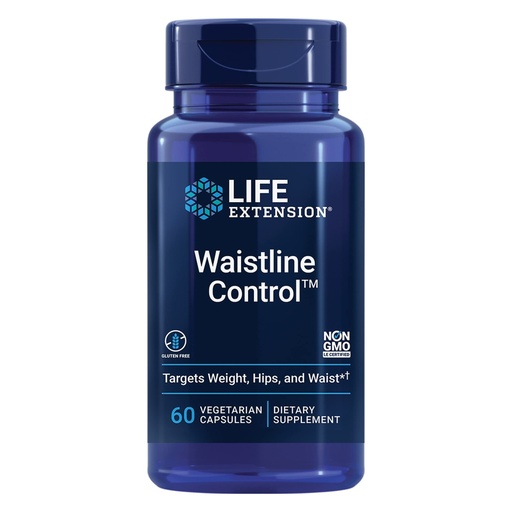 [BRSW2BA3OJ6ROALA] Life Extension Waistline Control™, S. indicus, Mangosteen, Meratrim®, Healthy Weight, Waistline, Non-GMO, Gluten Free, Vegetarian, 60 Capsules