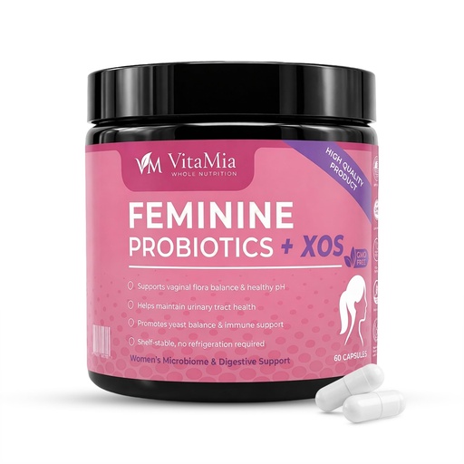 [BRSRGZD6BUNREDLF] VitaMia Female Probiotics for Women: Probiotics for Women, Advanced Feminine Care with 10 Billion CFU Plus XOS Prebiotics for Microbiota Balance and Daily Well-Being