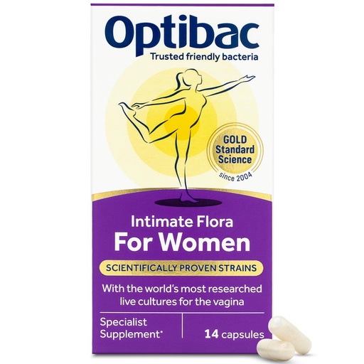 [BRSWIHD6C56AACTI] OptiBac for Women | Daily Oral 2.3 Billion Friendly Bacteria Natural Female Supplement for the Intimate Area | Lactobacillus Rhamnosus & Lactobacillus Reuteri | One-Two Week Supply | 14 Capsules
