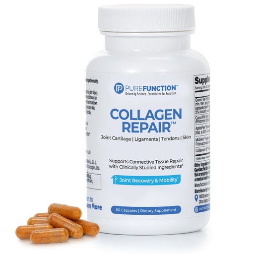 [BRSRAZIPC5YWOH37] Collagen Repair Joint Support Supplement - Boswellia, Turmeric, Hyaluronic Acid, EGCG, and Undenatured Collagen for Joint Maintenance and Repair - 60 Capsules