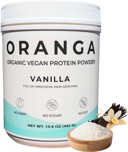 [BRSRAFQ6OR7R4GT7] Organic Plant-Based - Rice, Pea, Pumpkin Seed Protein Powder - Vanilla - Digestive Enzymes Included, No Additives, Dairy-Free, Soy-Free, Keto-Friendly, Gluten-Free, Non-GMO - 17 Servings (442g)