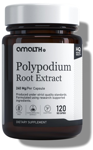 [BRSW2ZA2AAFAM2Q3] AMALTH Polypodium Leucotomos Capsules 240 mg | Polypodium Leucotomos Extract Supplement | Skin Support & Antioxidant Formula | Sun Support Herbal Supplement | Plant Based | Non-GMO | 120 Veg Capsules