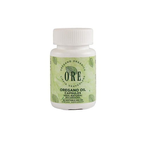 [BRSW2ZY5CN6QKYDZ] ORE Oregano Oil Softgels 80% Carvacrol | Wild Mexican Oregano | Herbal Immune & Respiratory Support | Natural Supplement | Non-GMO, Gluten-Free | 65 Easy-to-Swallow Capsules