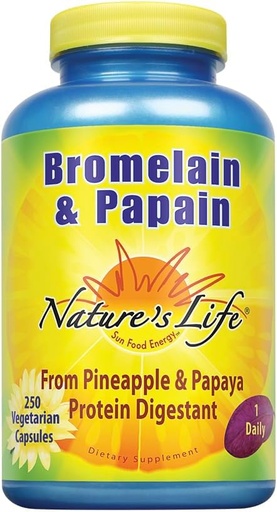 [BRSWIYQAO4FGMFTG] La vida de la naturaleza Bromelain " Papain peru Proteolytic Enzymes for Digestive Support " Comfort peru from Pineapple " Papaya  durable 250mg (250 CT)