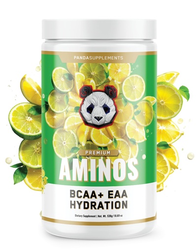 [BRSREEARPN6RADLX] Underground Bio Labs Panda Supps Aminos | BCAA + EAA + Hydration + Eectrolytes for Men and Women with 2G Taurine and 4G EAAs (30 Servings) (Lemon Lime 3.0)