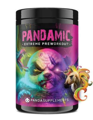 [BRSREAQ7OAAR42T5] Underground Bio Labs™ Panda Supps - Pandamic Extreme Pre-Workout V2: Focus, Pump and Energy for Men and Women (25 Servings) (Unicorn)