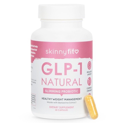 [BRSRACQEBUDQKHLX] SkinnyFit - GLP-1 Natural Probiotic Supplement (30 Servings) - Weight & Fitness Goals - Cravings, Appetite & Digestion - Berberine & Probiotics - Non GMO, Gluten Free & Dairy Free - Beauty & Body Care