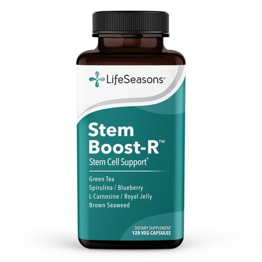 [BRSWYYIZCMIRS33L] LifeSeasons Stem Boost-R - Stem Cell Support - Naturally Repair Damaged Tissue - Vitamin Supplement Rich in Antioxidants - Royal Jelly, Spirulina, Blueberry, Brown Seaweed & L-Carnosine - 120 Capsules