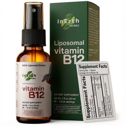 [BRSRAZDROQIW2CT5] Liposomal Vitamin B12 Sublingual Spray 1000 mcg Methylcobalamin | Fast Absorbing Energy Support | Plant Based Non GMO Vegan | 60 Day Supply