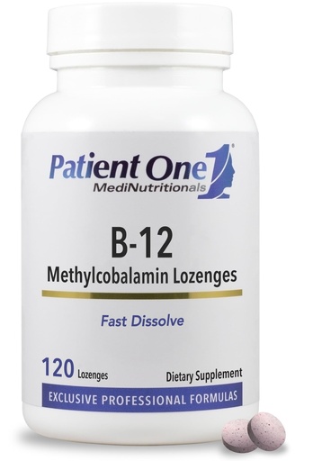 [BRSWGEA3DEMQYAYV] Patient One Vitamin B12 2000mcg Lozenges | Supplement to Support Energy, and Heart and Nervous System Health* | Methylcobalamin Form | 120 Lozenges