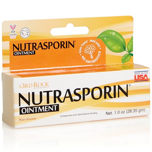 [BRSWGHAKOIHRUGTB] 3rd Rock Essentials Nutrasporin Water-Resistant Silver Ointment, Petroleum-Free Non-Antibiotic First Aid Skin Protectant for Cuts, Scrapes, Burns & Dry Skin, 1 oz