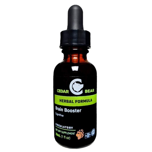 [BRSWGEIEBEHB6EIZ] Cedar Bear Brain Booster a Liquid Herbal Supplement That is a General Memory and Vitality Support 1 Fl Oz
